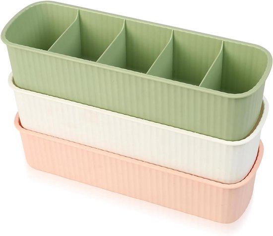 3-teiliges Graues Aufbewahrungsbox-set Für Unterwäsche- Und Sockenschubladen