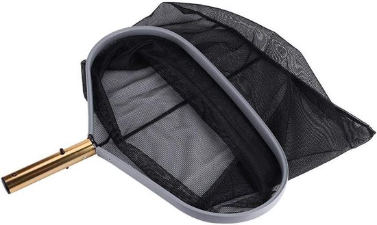 Laubkescher Für Schwimmbecken – Teichskimmer – Wasseroberflächenreinigung – Robuster Aluminiumrahmen – 42 X 47,5 Cm – Schwarz