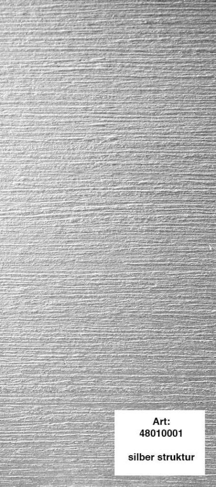 alfer Design-Platte Struktur 1000 x 600 mm PVC (Kunststoff) glatt silber Wanddekoobjekt