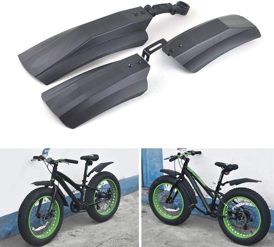 Robuste Fahrradschutzbleche, 26 Zoll, Für Mountainbikes - 2-teiliges Set - Leicht Und Einfach Zu Montieren.