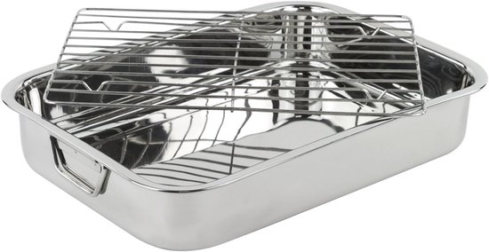 Backofen-backform – Backform Mit Griffen – Edelstahl – 40 Cm