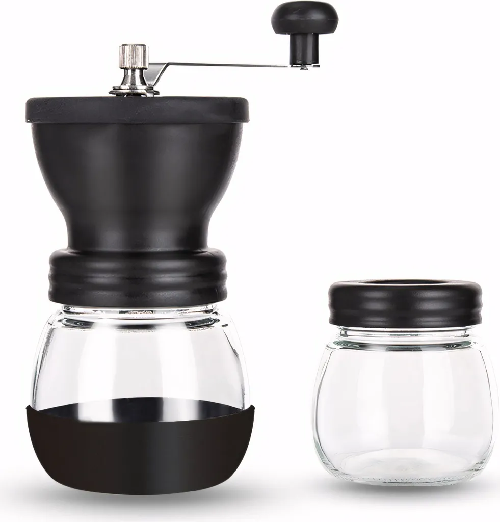 Kaffeemühle Mit Keramikscheibe, Manuelle Kaffeemühle, Mühle, Auch Für Gewürze Geeignet, Schwarz, Im Vintage-stil