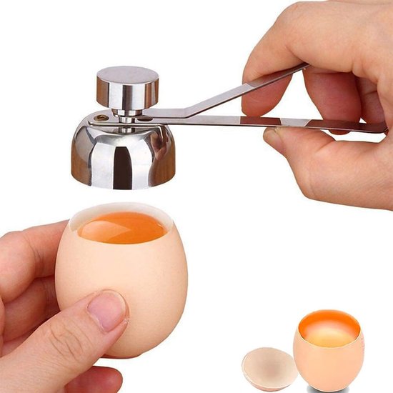Eieröffner Mit Schalenschneider - Edelstahl - Geeignet Für Harte Und Weiche Eier