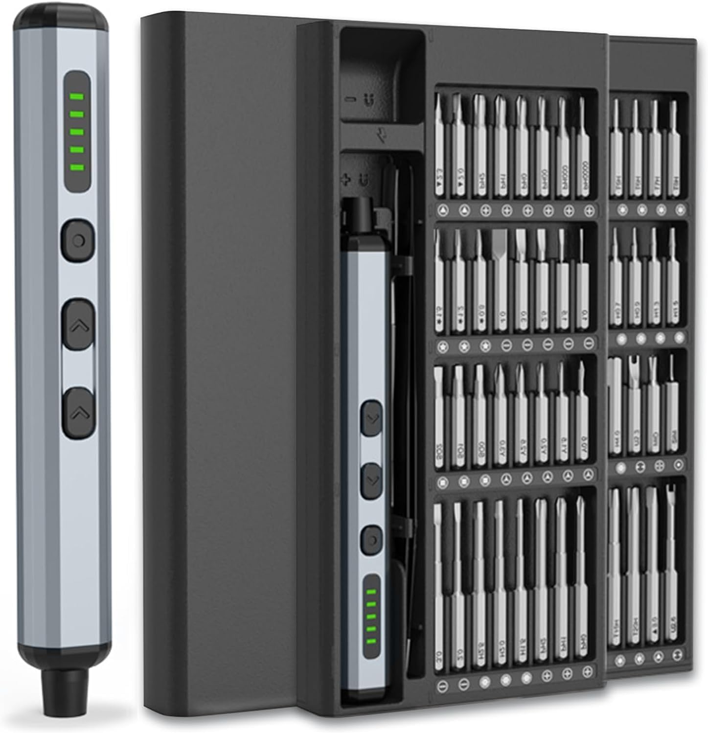 Elektrischer Schraubendreher, 68-in-1-set, Mini-akkuschrauber, Wiederaufladbar, 5 Drehmomenteinstellungen, 3 Led-leuchten, Präzisionsschraubendreher Für Elektronik, Geschenk.