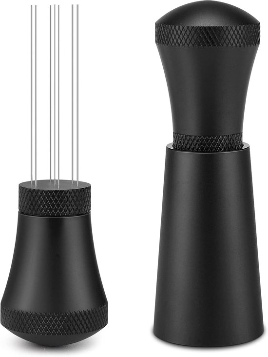 1-teiliger Espresso- Und Kaffeeverteiler, Tamper Und Spender, Tamper-set, Tamper Für Langsames Brühen, Kaffeezubehör, Schwarz