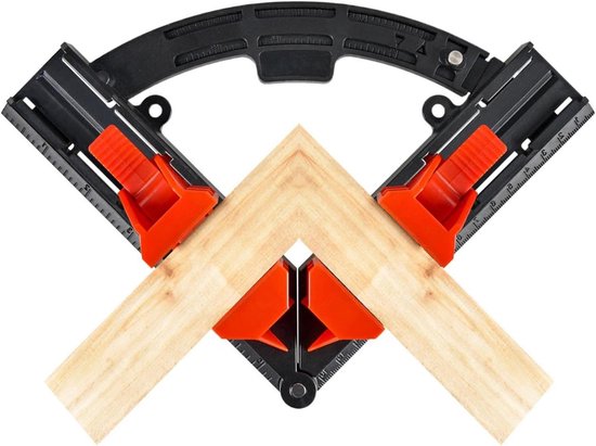 Rechtwinklige Klemme – Winkeleisenklemme – Holzbearbeitungsprojekt – Verstellbarer Winkel – 30–90 Grad – Schwarz