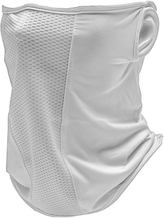 Upf 50+ Unisex Atmungsaktive Kühlende Gesichtsmaske, Uv-sonnenschutz-gesichtsmaske Für Sommerliche Outdoor-aktivitäten (weiß)