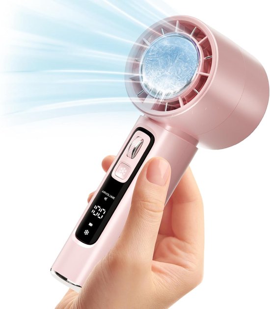 Lism Tragbarer Ventilator, Ausgestattet Mit Einem Wiederaufladbaren 4000-mah-akku, Einstellbarer Windgeschwindigkeit 0-100, Intelligentem Lcd-display, Kompakter Und Leistungsstarker Persönlicher Venti