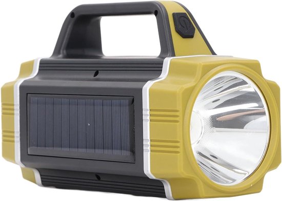Solarbetriebene Taschenlampe, Superheller Scheinwerfer Mit Seitenlicht