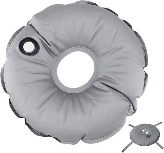 Faltbarer Wasserfahnenständer – Gegengewichtstasche, Sonnenschirmständer – Fahnenstabilisator Für Den Außenbereich – Hochfrequenzschweißverfahren – 45 Cm Durchmesser – Schwarz