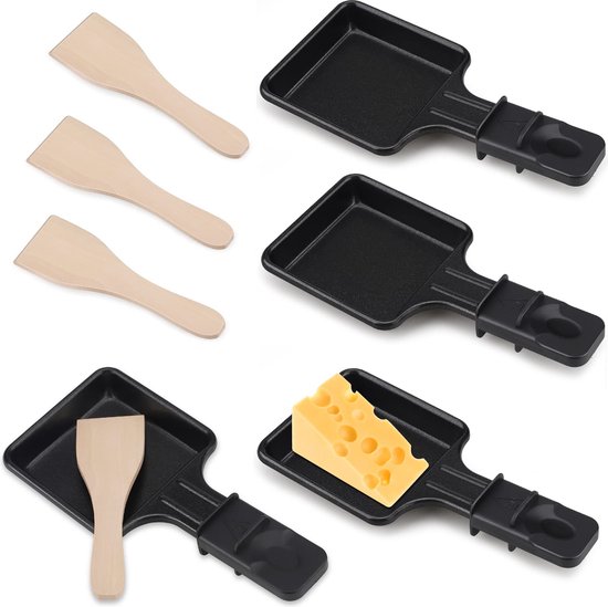 Mini-backform-set (quadratisch) Für Elektroöfen, Mit Holzbacklöffel