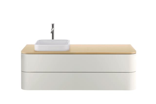 Duravit Happy D.2 Plus Konsole, 1300x550 mm, 1 Auschnitt links,