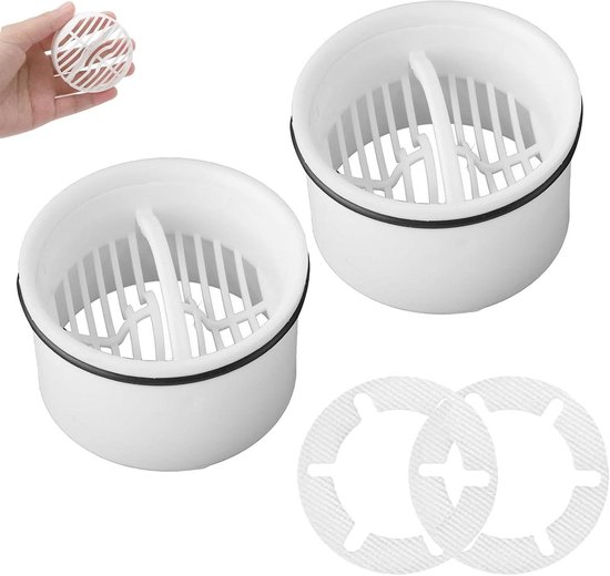 Duschablauf-haarfilter 2er-pack - 7 Cm Durchmesser - Filtert Essensreste Und Haare - Geeignet Für Küchen, Badezimmer Und Waschküchen.
