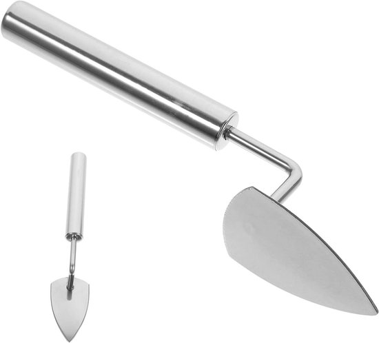 Gartenwerkzeug Handschaufel – Kleine Gartenschaufel – Für Gartenarbeiten – Ergonomisches Design – 21 Cm Länge – Silber