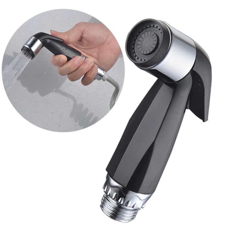 Toilette & Badezimmer – Schwarzer Hochdruck-bidet-sprühkopf – Manueller Wc-sprühkopf Für Die Persönliche Hygiene – Verstellbarer Wasserstrahl Für Frauen
