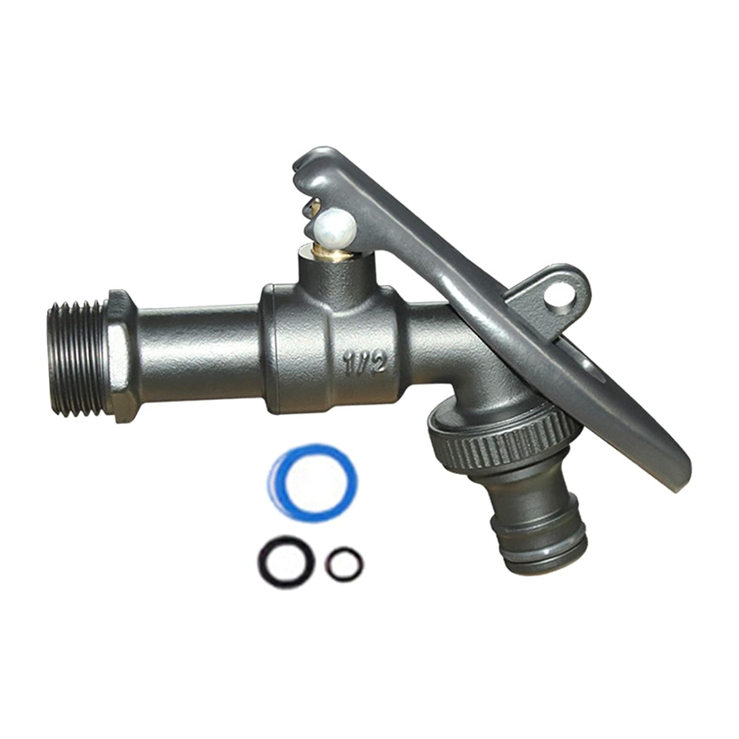 Metallhahn Für Bierzapfanlagen, 1/2" Messinggewinde, Abschließbar, Für Haus, Garten Und Terrasse, Schwarz