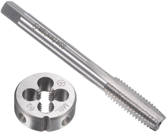 Gewindebohrer M8 X 1,25 Mm – Linksgewinde – Robustes Set – Hochwertiger Stahl – Einfache Bedienung