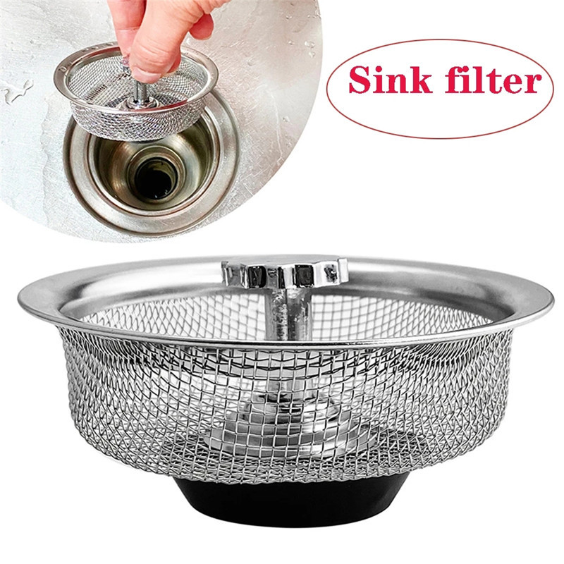 Küchenspülenfilter — Universeller Edelstahl-abflussfilter Mit Stöpselfunktion (abflusssieb / Siphon)