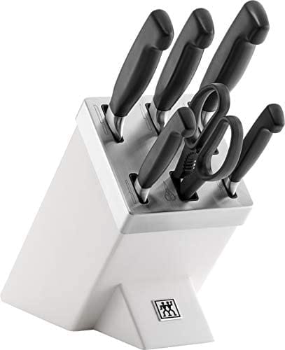 Zwilling - Vier Sterne Messerblock 7-tlg. weiß