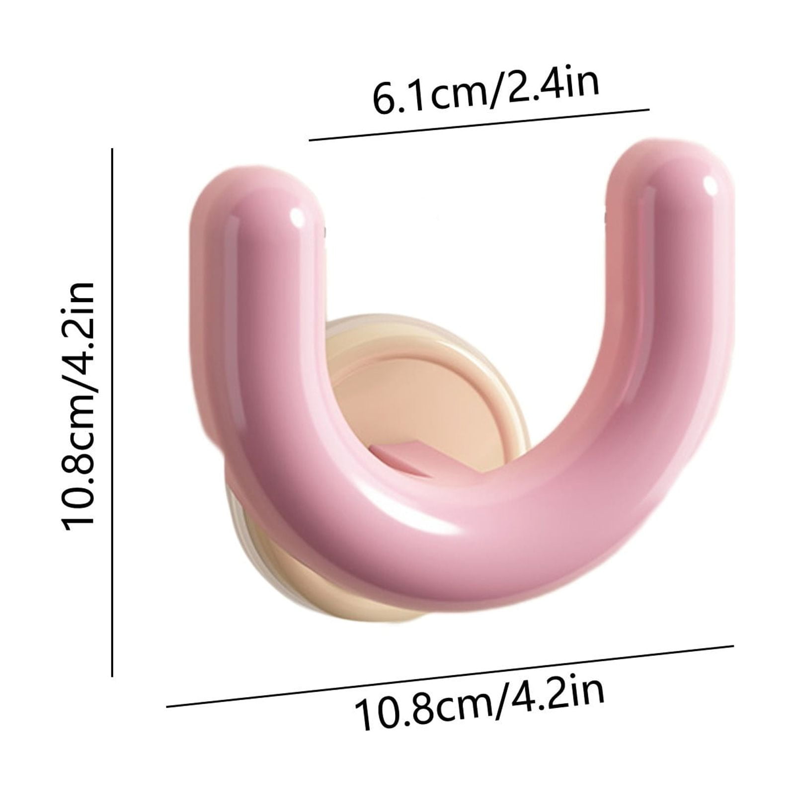 4-teiliges Wandschuhregal Mit Saugnapfbefestigung, Platzsparend, Ideal Zur Aufbewahrung Von Schuhen In Eingangsbereich, Badezimmer Oder Kleiderschrank, Rosa