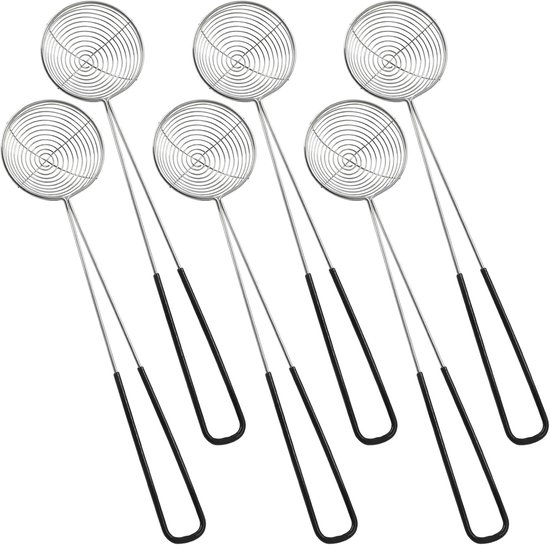 6-teiliges Edelstahl-spinnensieb- Und Schaumlöffel-set