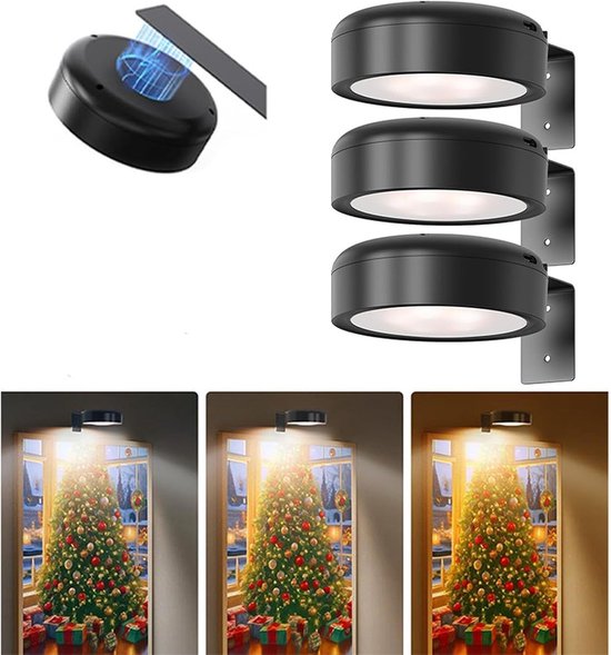 Wandleuchten Mit Fernbedienung – Batterie-/magnetbetrieb – 3 Beleuchtungsmodi – Schwarz