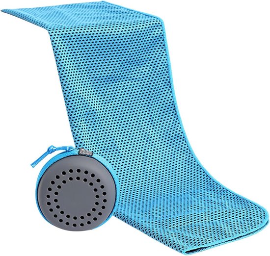 Kühlendes Nackentuch/halstuch – Ideal Für Outdoor-aktivitäten – Schnelltrocknend Und Saugfähig – 90 X 30 Cm – Blau