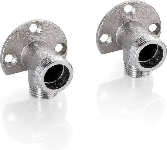 2-teiliges Armaturen-montageset Aus Gebürstetem Edelstahl, Npt 1/2 Auf G 3/4
