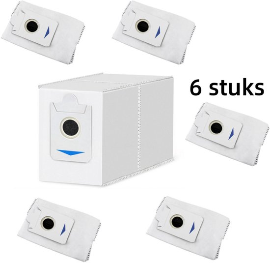 6 Staubsaugerbeutel, Passend Für Ecovacs X2 / X2pro, X2omni, X5 / X5 Pro, X5 Max / X2s (12,5 X 20 Cm)