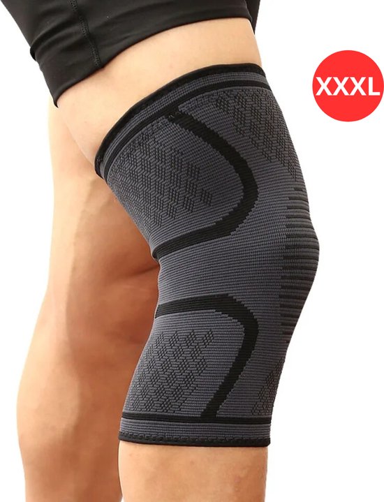 Sport-kniebandage, Kniestütze Für Gewichtheben, Schwarz, Größe Xxxl
