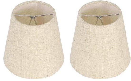 2-teiliger Stofflampenschirm Für Wandlampen, Pendelleuchten Und Tischleuchter, 9 X 14 X 13 Cm