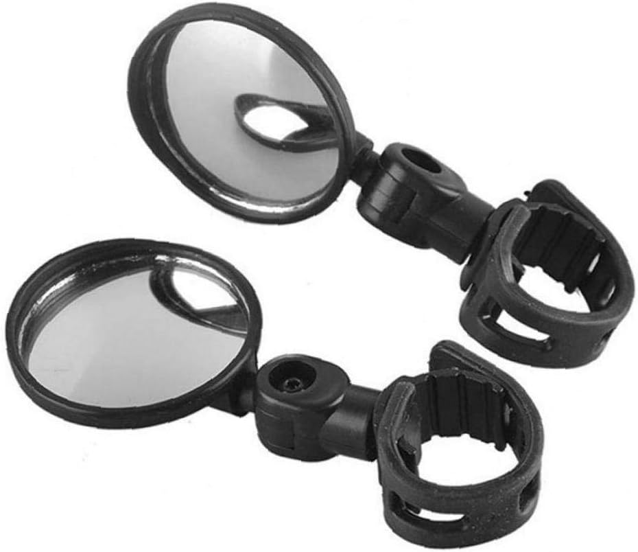 Zwei Fahrradrückspiegel, Geeignet Für Elektroroller, Verstellbare Spiegelreflektoren, Verstellbarer Lenker, 5,3 Cm, Schwarz.
