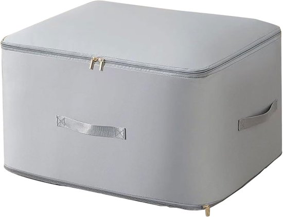 Aufbewahrungstasche Für Daunendecken – Bettwäsche-organizer-tasche – Platzsparend – Verstärkter Griff – 54 X 42 X 60 Cm – Grau