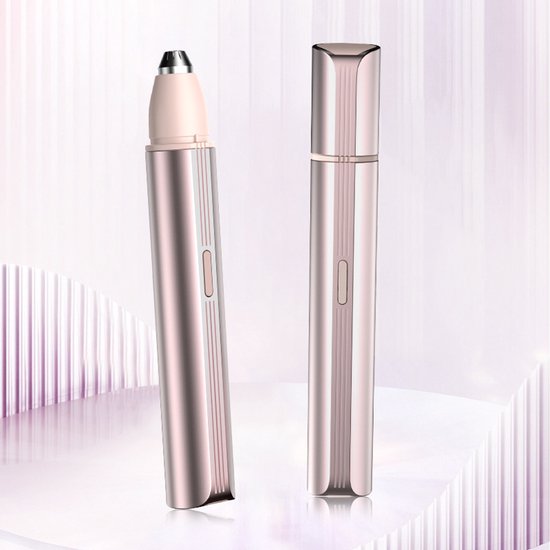 Wiederaufladbarer Elektrischer Nasenhaartrimmer Mit Usb-c-ladeanschluss, Sicherer Und Leiser Nasen- Und Ohrhaartrimmer, Roségold