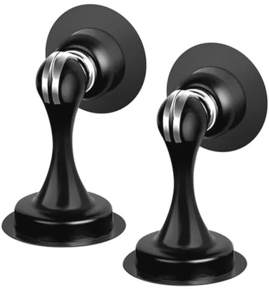 Magnetische Türstopper Mit Doppelseitigem Klebeband, Zur Montage An Boden Oder Wand – 2er-pack
