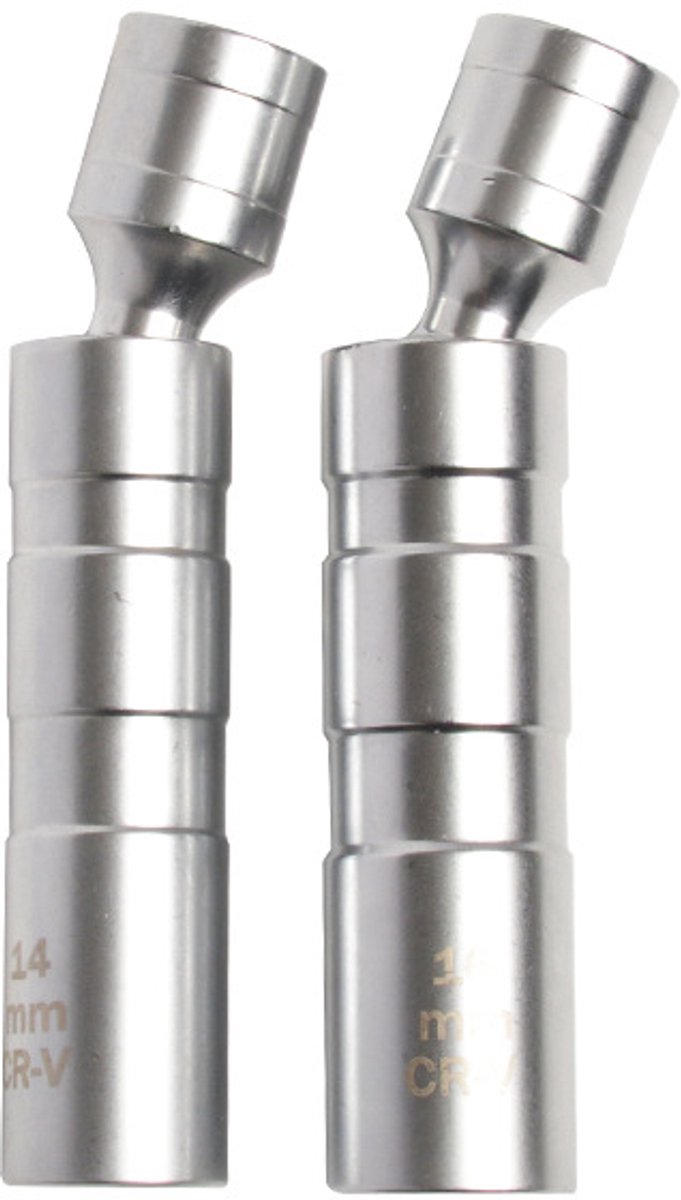 Magnetischer Drehzündkerzenschlüssel-satz, 14 Mm, 16 Mm, Universalgelenk, 3/8-zoll-antrieb, 360° Drehbar, 12-punkt-werkzeug Zum Entfernen Dünnwandiger Zündkerzen