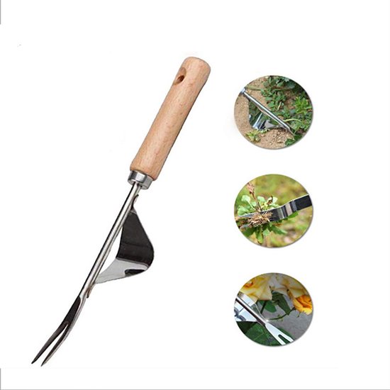 Handunkrautstecher Mit Holzgriff, Gartengerät, Geeignet Zum Jäten Und Umpflanzen.