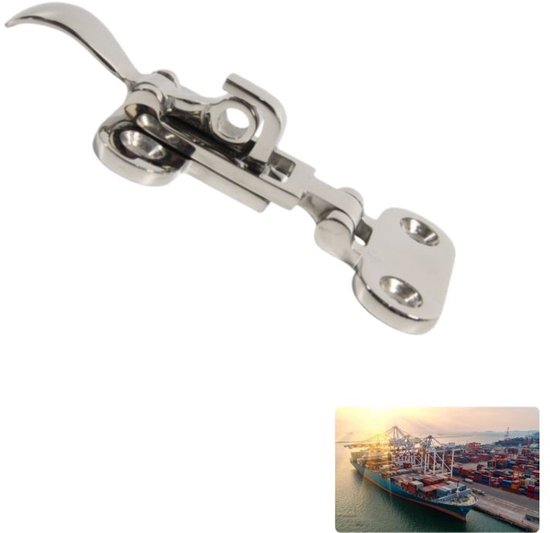 1 Stück Edelstahl-spannschloss, Lukenverschluss-klemmklemme Für Schiffsluken Mit 4 Schrauben, Silber