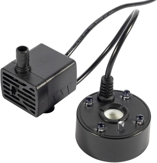 Zerstäuber – Wasserverdampfer – Dekorative Ambientebeleuchtung – Ultraschalltechnologie – 5,21 Cm Hoch – Schwarz
