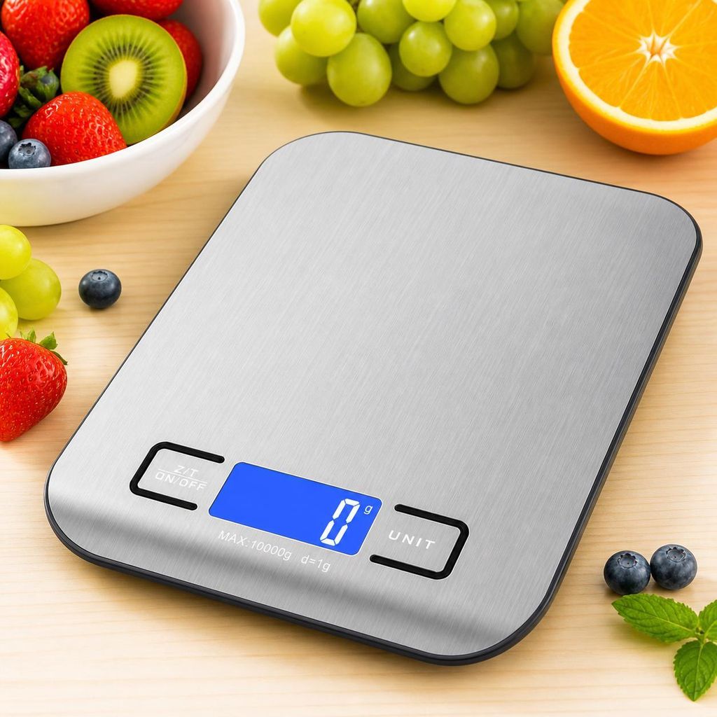 Digitale Küchenwaage Mit Lcd-display, 10 Kg/1 G, Für Den Hausgebrauch