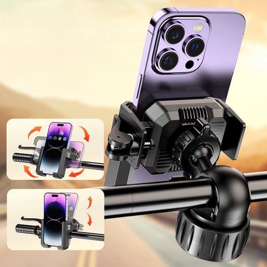 Handyhalterung Für Motorrad/fahrrad – Lenkerclip – Für Handys Mit 4,7–7 Zoll Bildschirmdiagonale