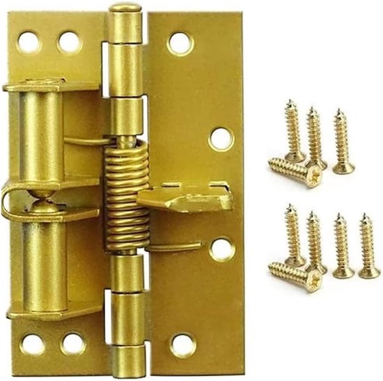 Automatischer Türschließer – Selbstschließendes Scharnier – Soft-close-tür – 90°-positionierung – 100 X 65 Mm – Gold