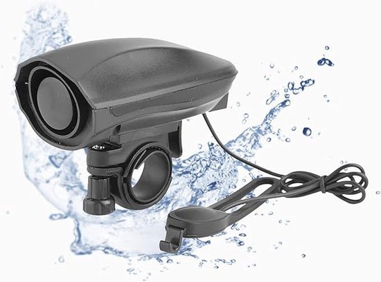 Fahrradklingel Mit Diebstahlalarm (90 Db, 6 Töne) – Wasserfestes Abs Für Fahrräder Und E-bikes (2x Aaa-batterien)