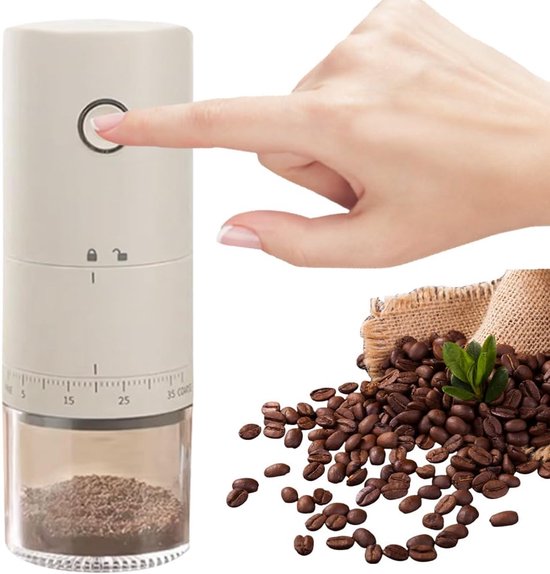 Kaffeemühle - Elektrische Kaffeemühle Für Den Hausgebrauch - 38 Mahlgradeinstellungen - Usb-aufladbar - Kann Auch Zum Mahlen Von Vanille Verwendet Werden.