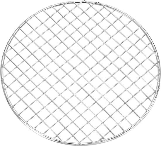 Runder Grill – Bbq-grill – Kochen Im Freien – Edelstahl – 20,3 Cm – Silber
