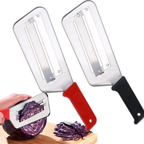 Multifunktionaler Hobel Und Schneidemaschine Für Kohl Und Gemüse, 2-teiliges Edelstahl-set.