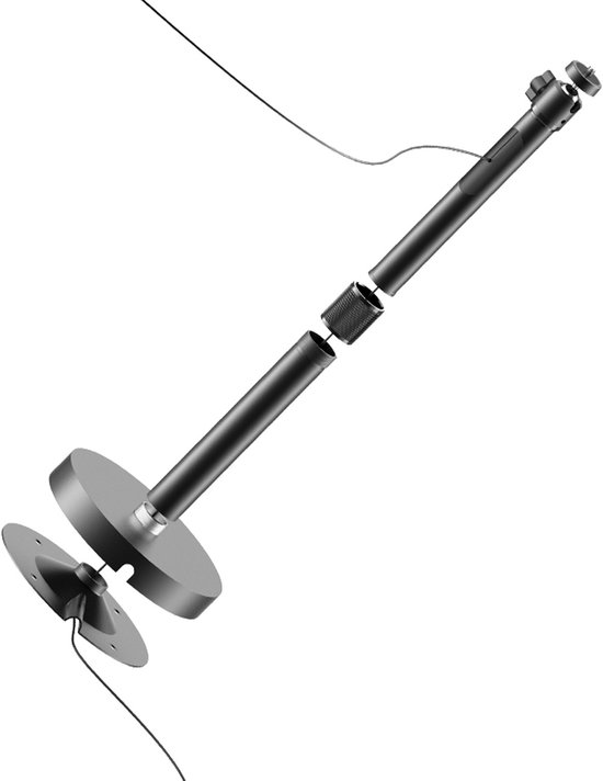 2-in-1-projektor-decken-/wandhalterung, Ausziehbar Von 20 Bis 40 Cm, Tragkraft Bis Zu 5 Kg, 360° Verstellbarer Kugelkopf Mit Verdecktem Kabelkanal/kabelabdeckung