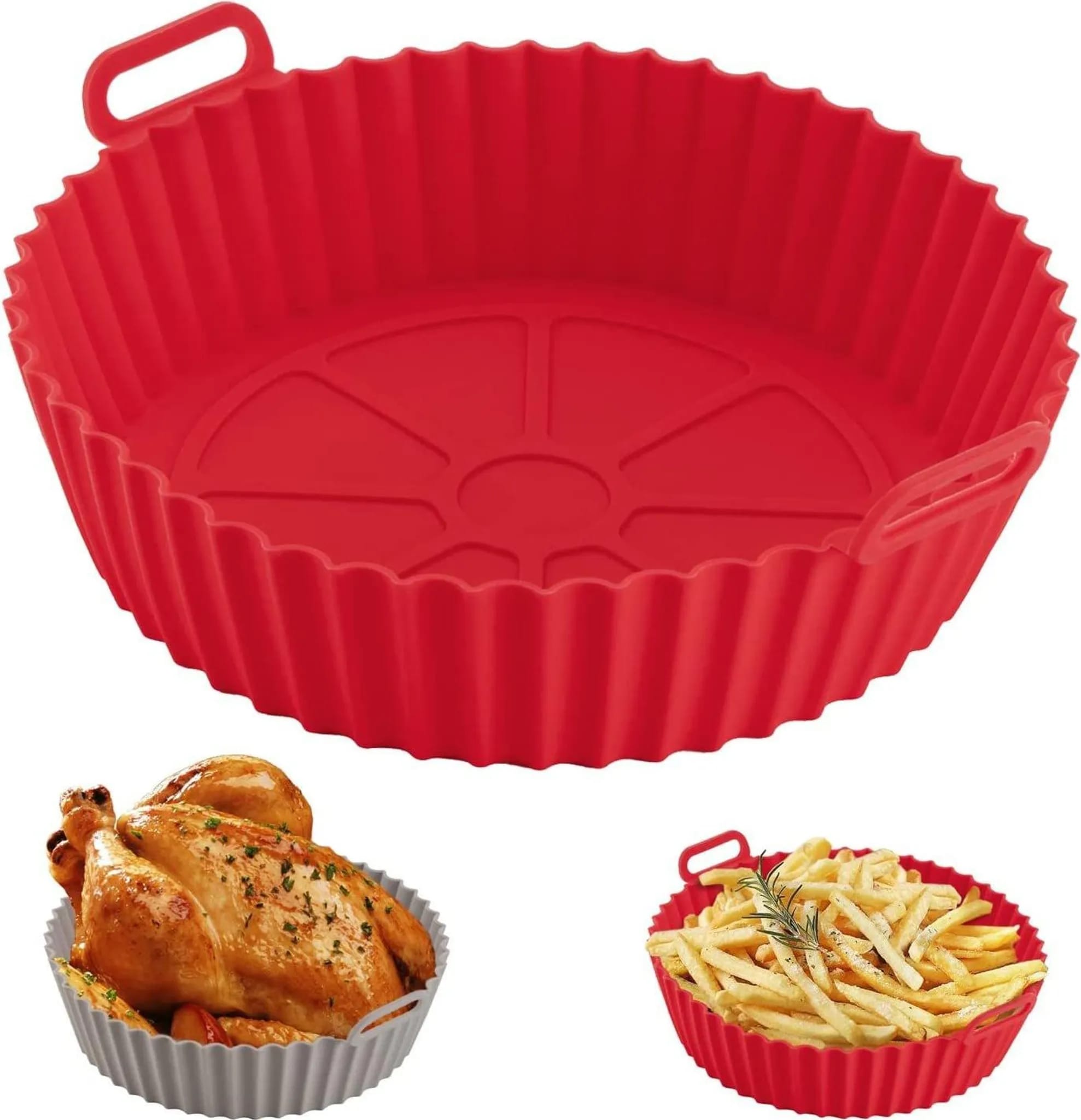 Silikon-backform – Silikonmatte Für Airfryer – Rot