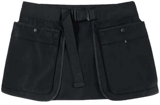Schwarze Unisex-schürze Mit Kurzem Bund, Abnehmbarer Leckerlitasche Für Haustiere Und Gürtelclip