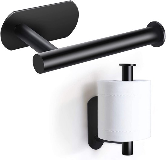 Toilettenpapierhalter Ohne Bohren – Selbstklebend, Edelstahl – Freistehend, Wasserdicht – 16 Cm
